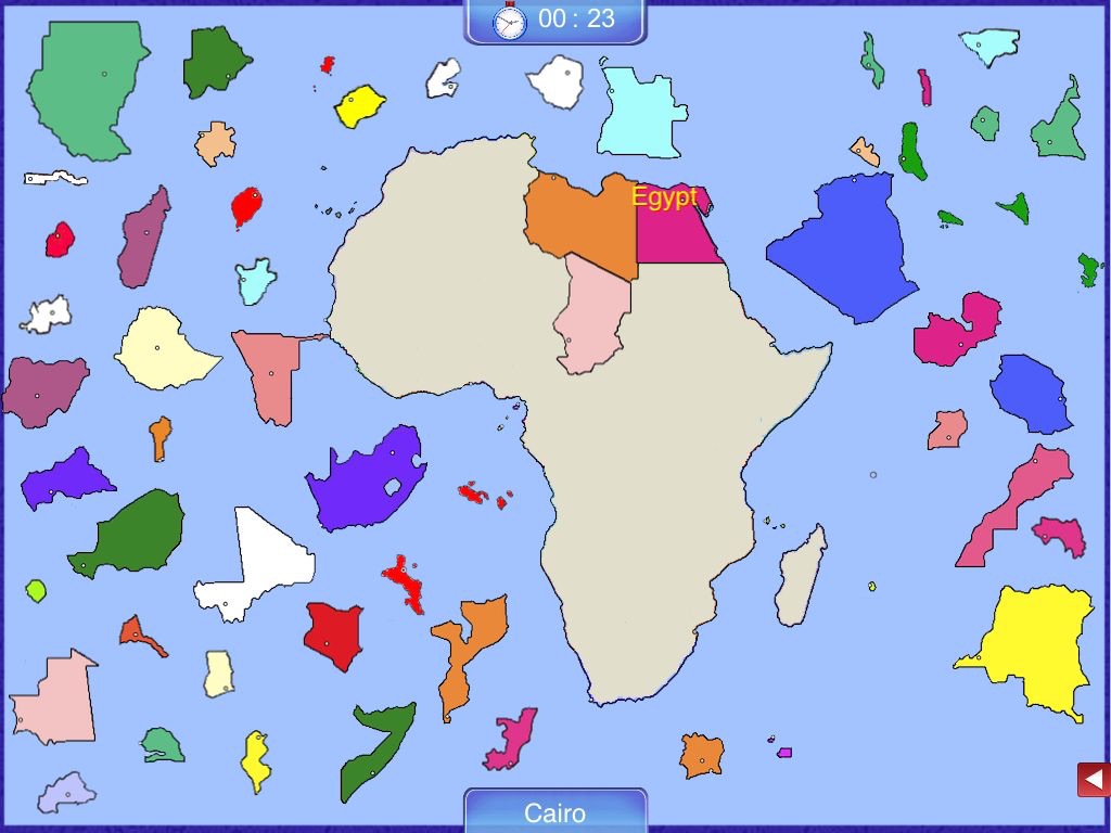 Africa Puzzle Map screenshot 2