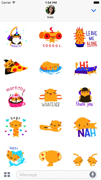 Fun Cat Animated Emoji Stickers