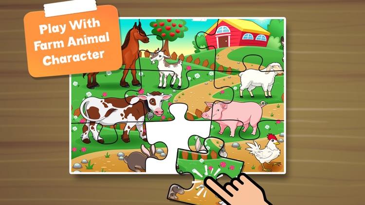 Farm Animal Puzzle Kids Game