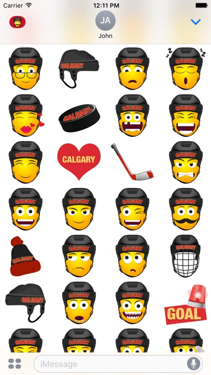 Calgary Hockey Stickers & Emojis screenshot-3