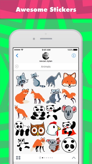 動物贴纸，设计：Nevzat(圖1)-速報App