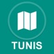 Tunis, Tunisia : Off-line GPS Navigation