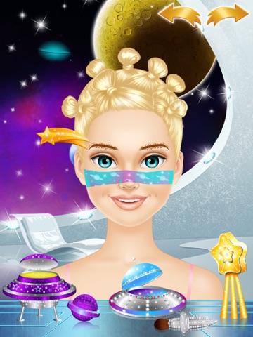 Space Girl Salon - Makeup and Dress Up Kids Games screenshot 2