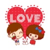 Happy Couple Stickers for Valentine