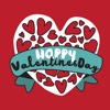 Cartoon Love Stickers for Valentine's Day
