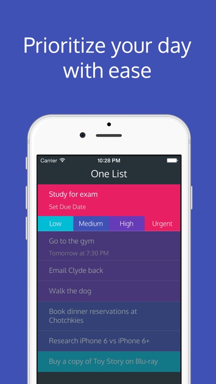 One List - Prioritized To-Do List & Task Manager