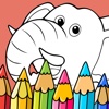 Safari Elephant Animal - Coloring Kids Game