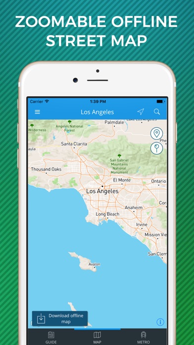 Los Angeles Travel Guide with Offline Street Map screenshot 3