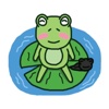 Cute Frog and Froglet sticker