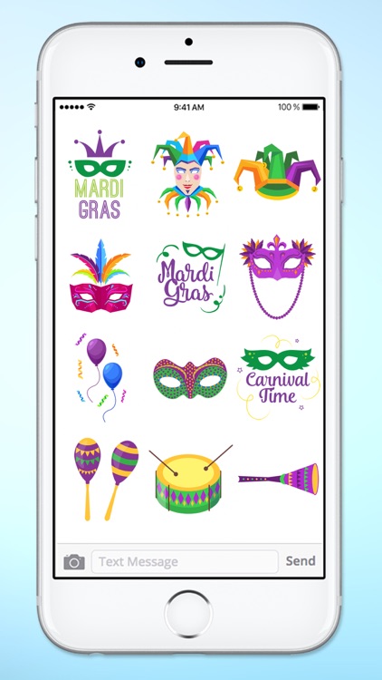 Mardi Gras Carnival Sticker Pack