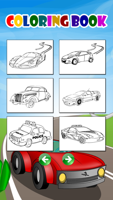 How to cancel & delete Printable Cartoon Car Coloring Pages For Kids from iphone & ipad 3