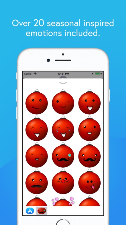 Red Round Xmas Stickers