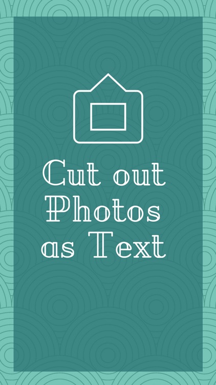 Cut out Photos as Text