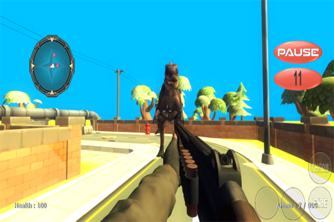 Dino Sniper Hunt City screenshot 3