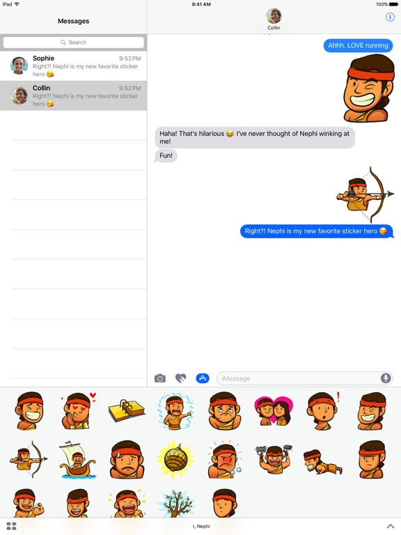 Screenshot #4 pour LDS Stickers: “I, Nephi”