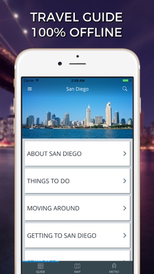 San Diego Travel Guide with Offline Street Map(圖1)-速報App