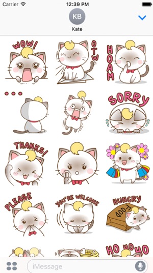 Suki the siamese kitten 2 for iMessage Sticker(圖1)-速報App