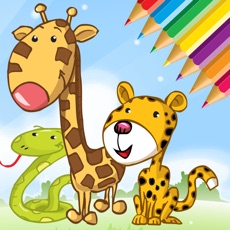 Activities of Animals Cute Coloring Book for kids - Drawing game
