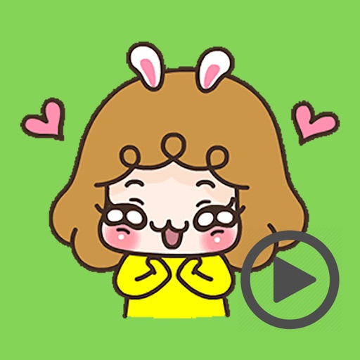 Yellow Bunny Girl Animated