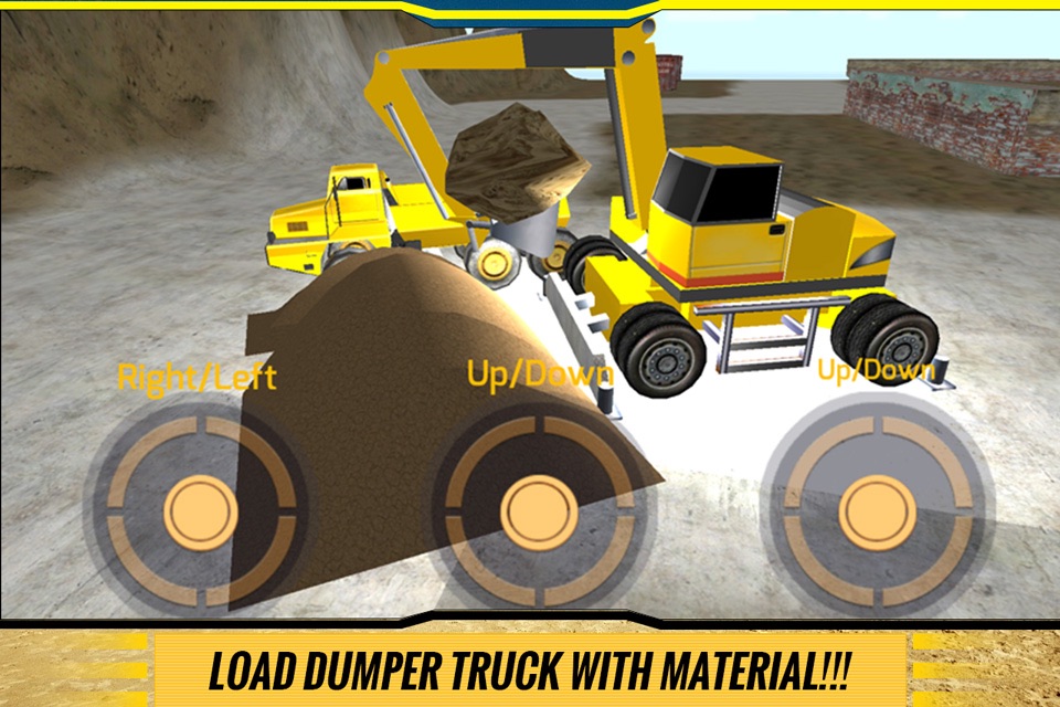 Sand Excavator Crane & Dumper Truck Simulator Game screenshot 4