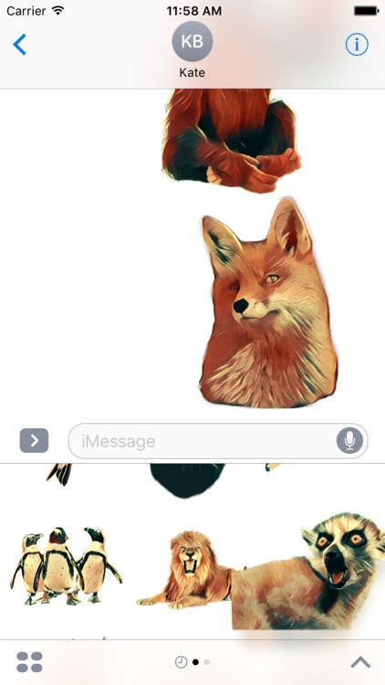 Animals Collection Stickers for iMessage