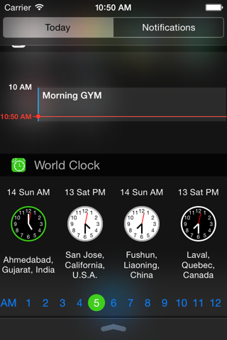 World Clock - Easy Time Zone Converter Widget screenshot 2