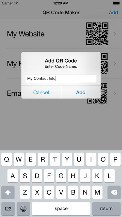 QR Code Maker from the App Store