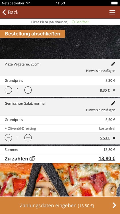 Pizza Pizza Salzhausen