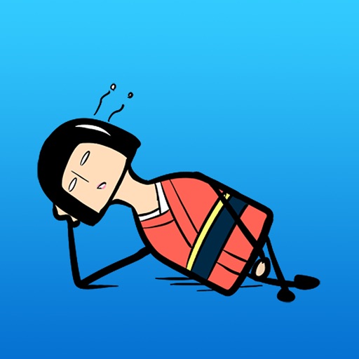 Japanese Wooden Doll English Sticker