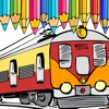Kids Coloring Games Pages Train Subway Version
