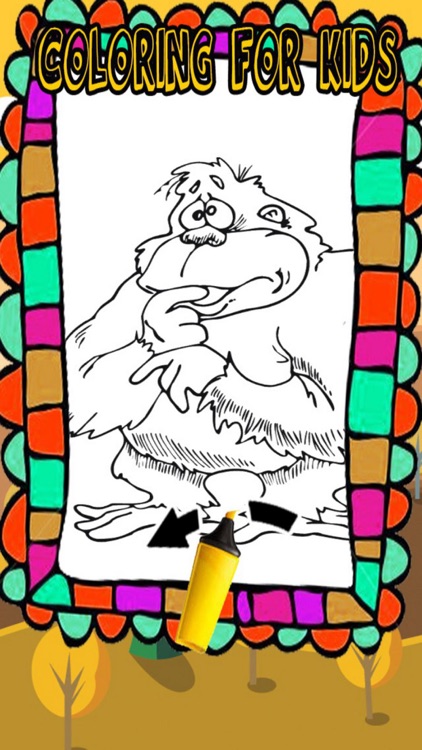 Baboon Painting For Kid