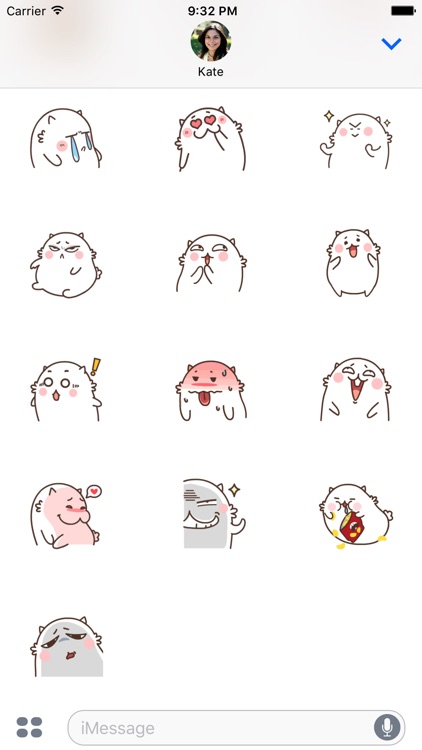 Lovely Cat Animated Emoji Stickers