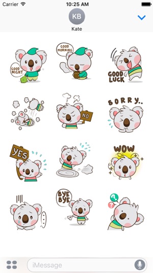 Kuruu, the cute little koala for iMessage Sticker(圖3)-速報App