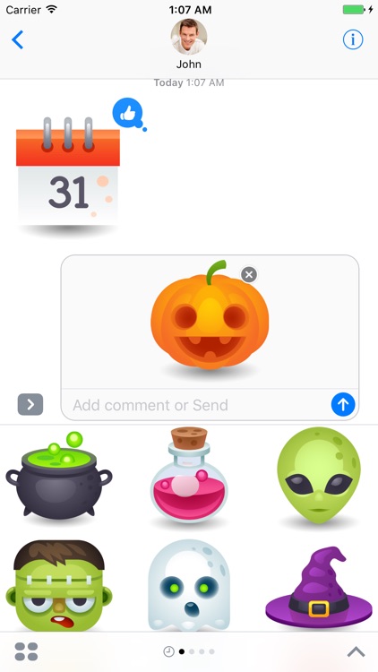 Halloween Pack 6 - Stickers for iMessage screenshot-3