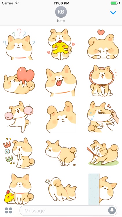 Little Fat Shiba Dog Sticker