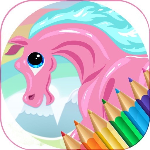 Game For Kids  Pony Coloring Book Icon