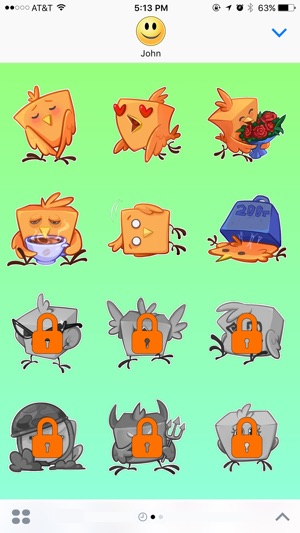 Angry Sparrow and Happy Bird Stickers(圖3)-速報App