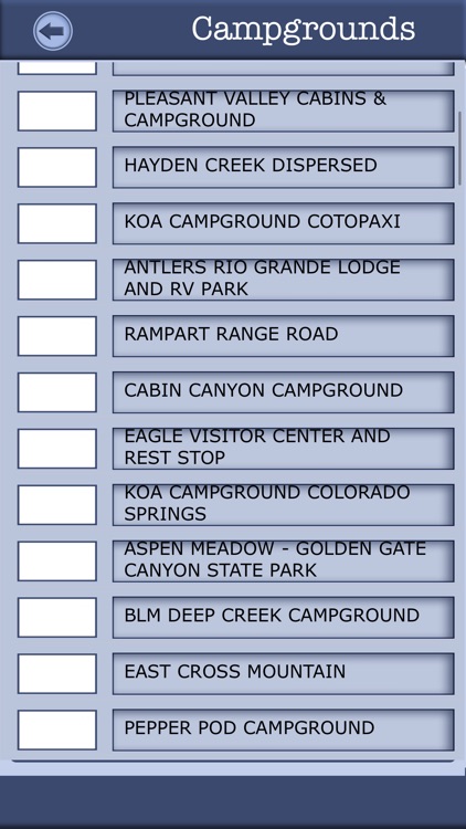 Colorado - Campgrounds & Hiking Trails,State Parks