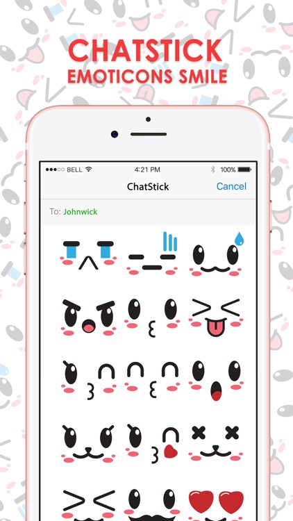 Emoticons, Emoji Smiley Face Stickers By ChatStick