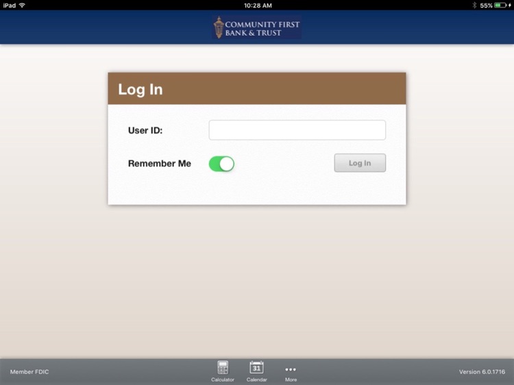 Community First Bank & Trust for iPad
