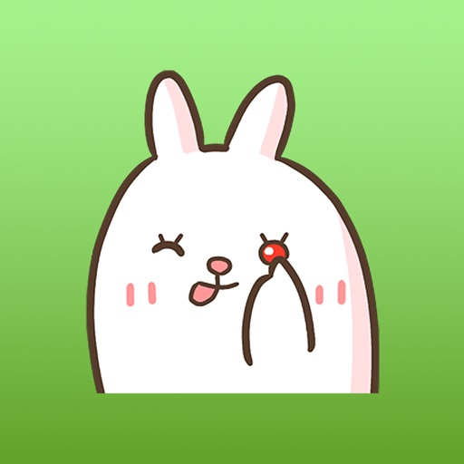 Rabbit And Bear Are Best Friends English Stickers icon