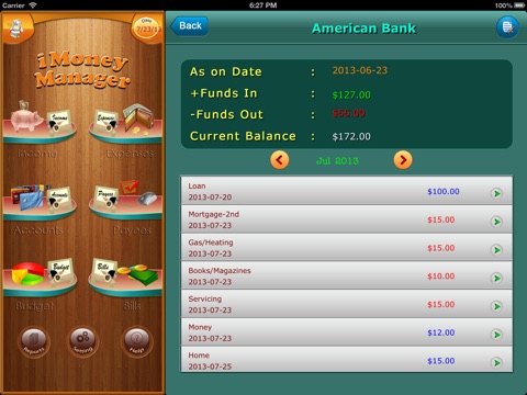 Home Budget Manager HD for iPad screenshot 3