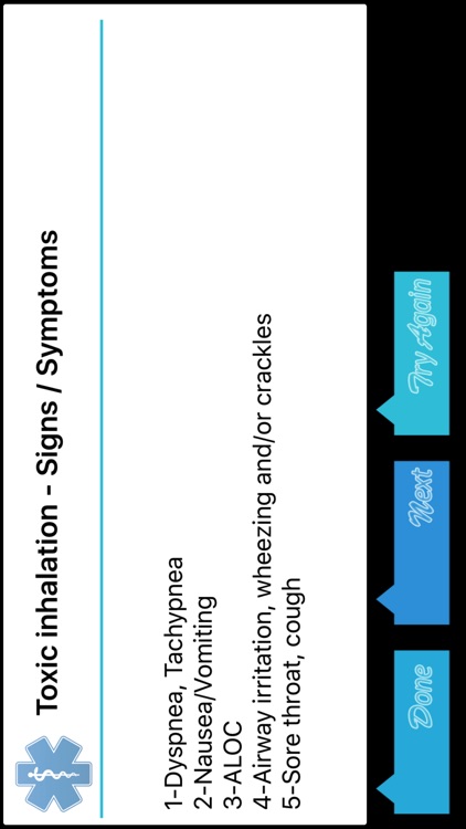 EMS Flashcards - Medical Signs and Symptoms
