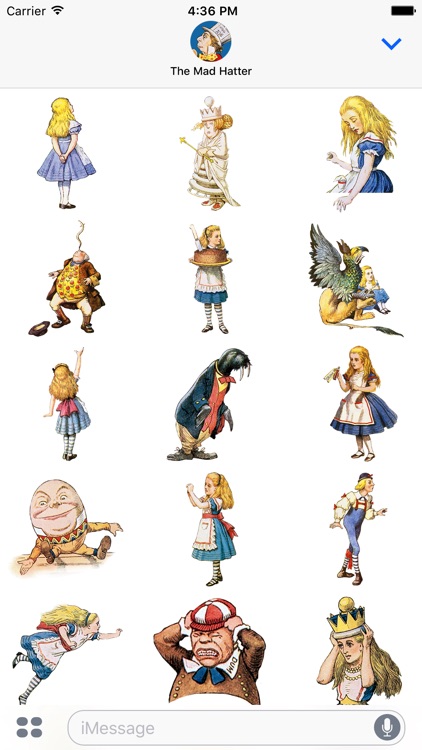 Alice's Adventures in Wonderland Stickers