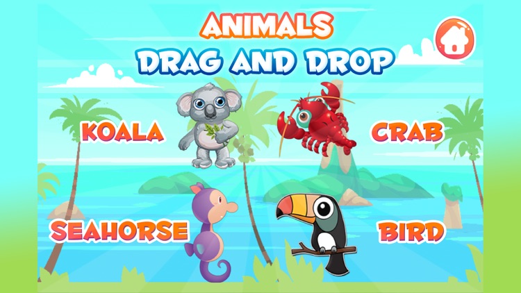 Animal Drag And Drop Puzzle