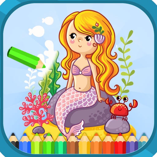 Mermaid Coloring Book for kids