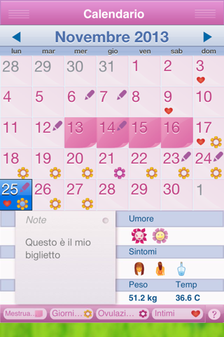 Period Diary Pro screenshot 2