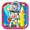 Kids Doodle Coloring Book Game Space Adventure