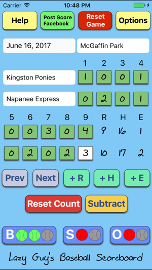 Lazy Guy's Baseball Scoreboard Free(圖1)-速報App