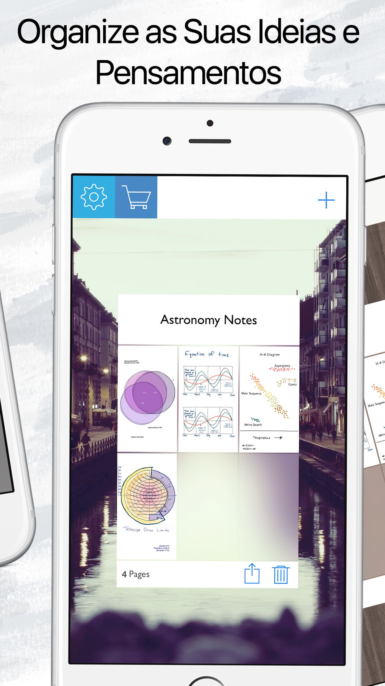 Screenshot do app Caderno de Desenho